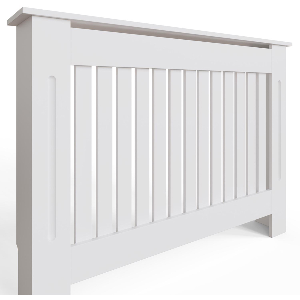 FWStyle White Vertical Slat MDF Radiator Cover Medium Image 4