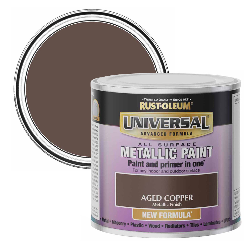 Rust-Oleum Universal Metallic Aged Copper All Surface Paint 250ml Image 1