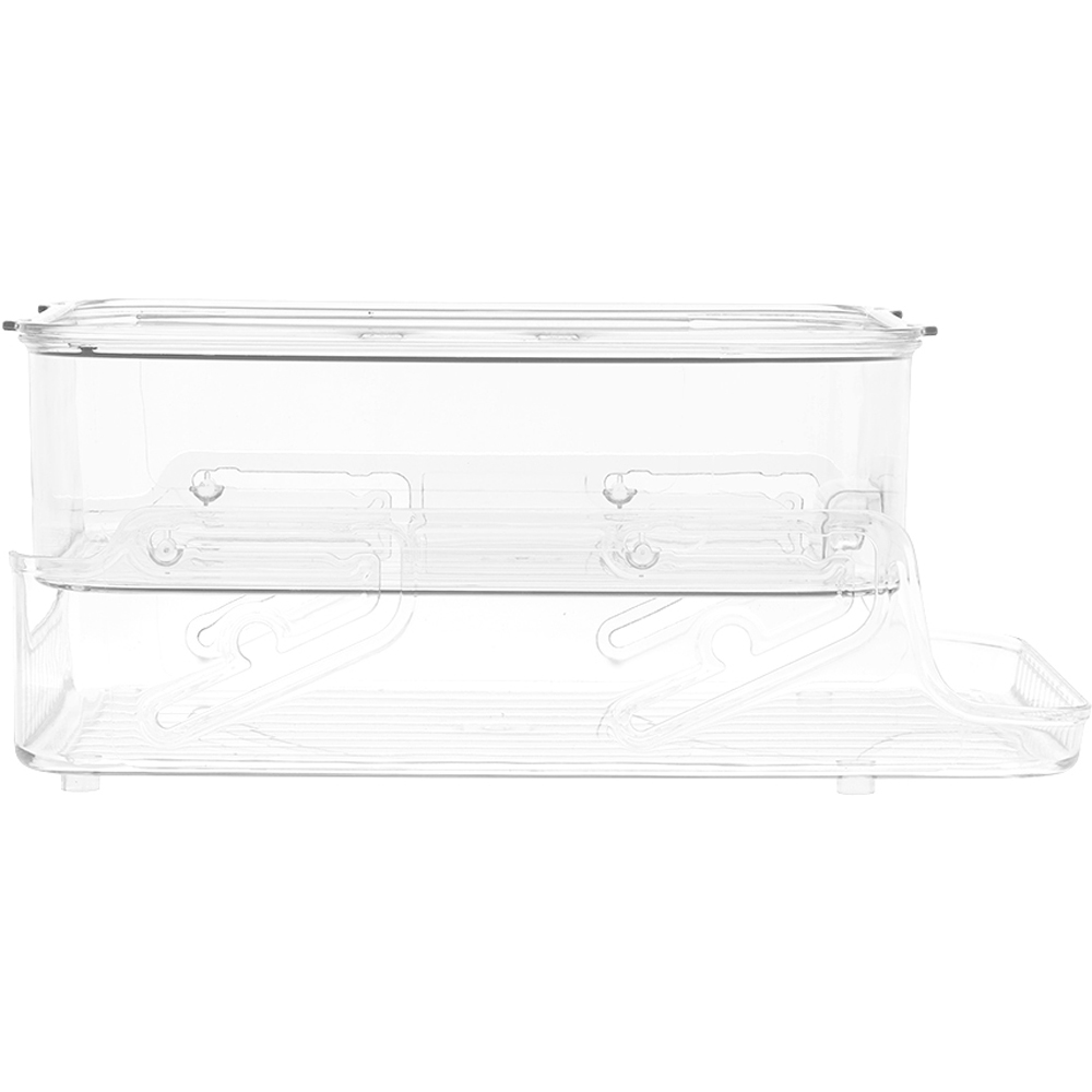 Living and Home Clear Sliding Desktop Storage Organiser Image 2