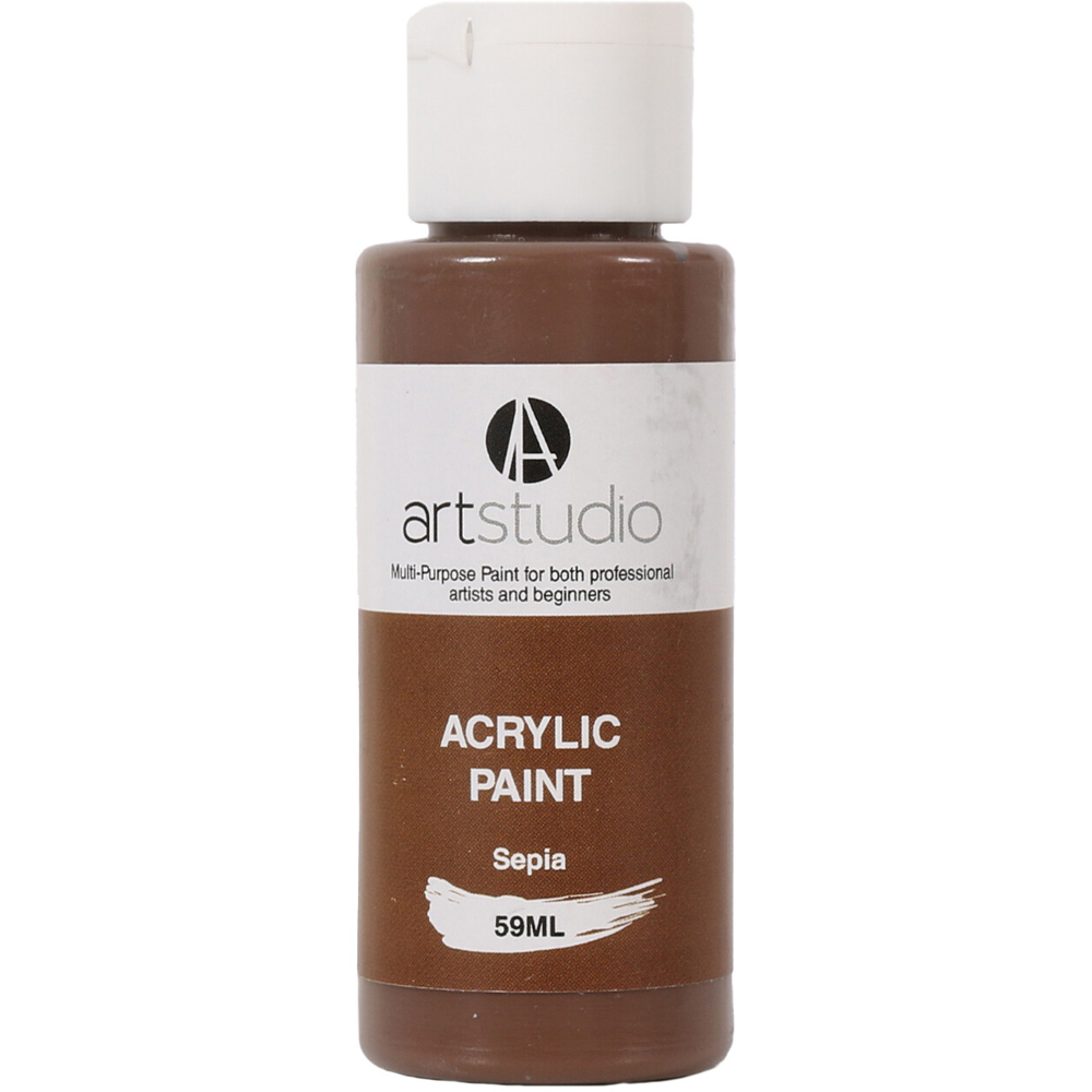 Art Studio Acrylic Paint   - Sepia / 59ml Image