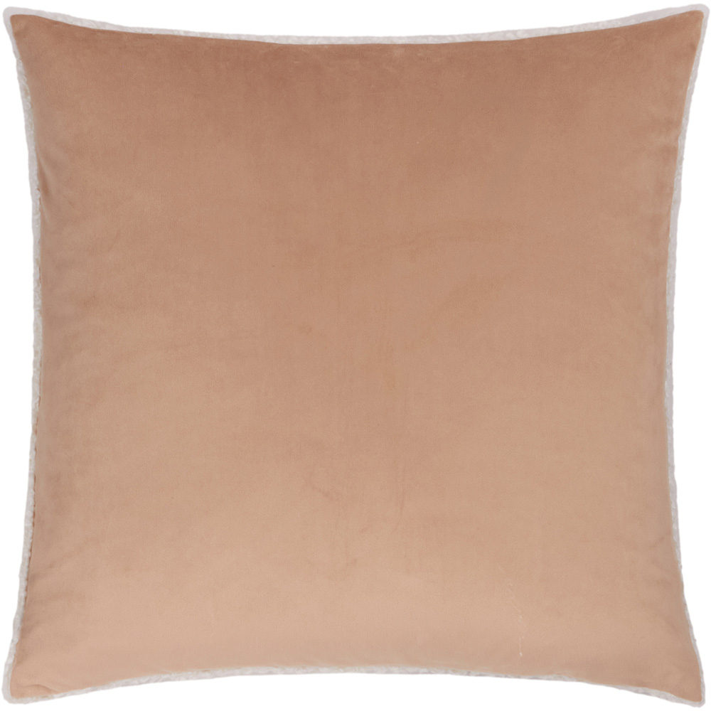 Evans Highland Cow Embroidered Natural Christmas Boucle Cushion 45 x 45cm Image 2