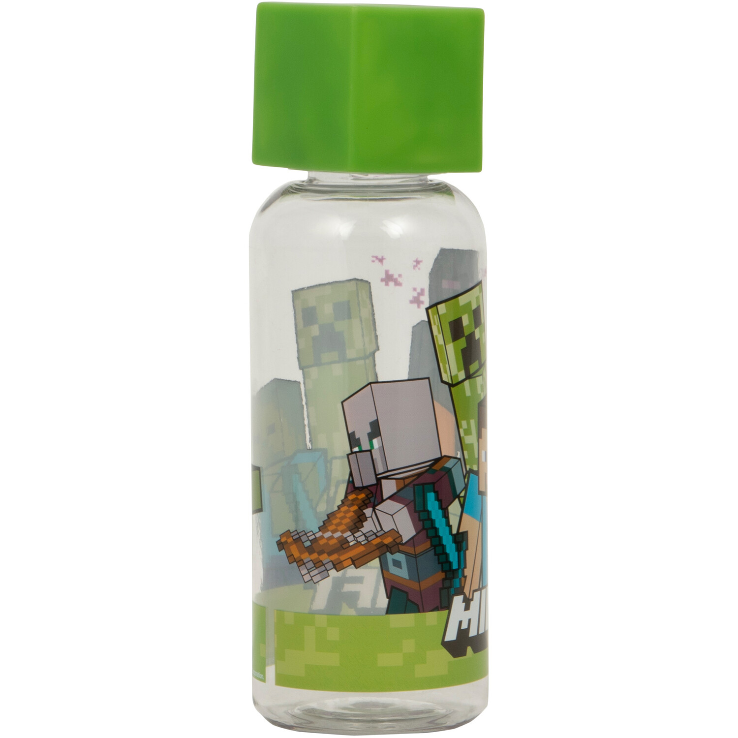 3D Minecraft Licensed Water Bottle - Green Image 2