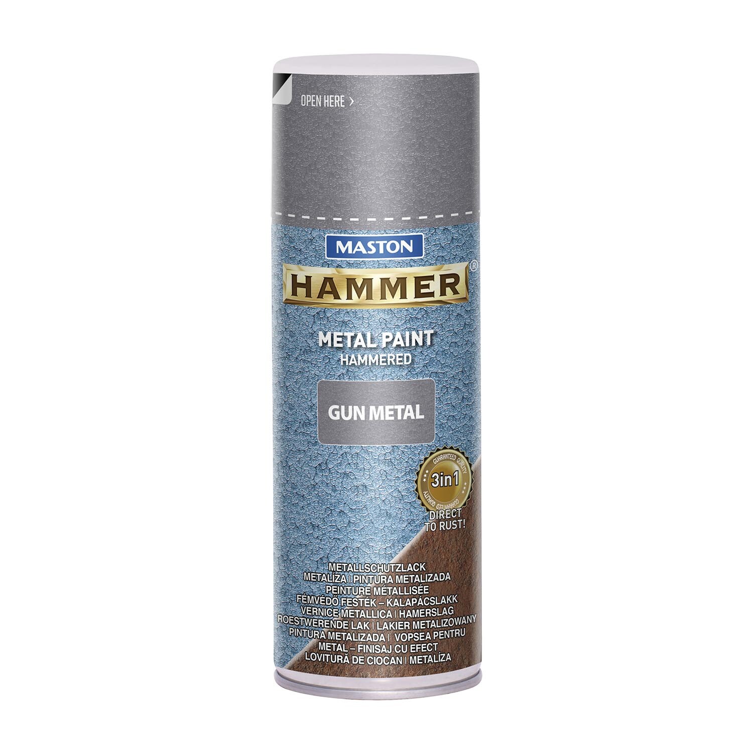 Maston Hammer Hammered Metal Spray Paint Gun Metal Image