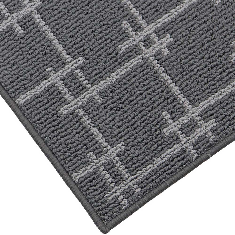 JVL Vector Grey Indoor Washable Runner 57 x 150cm Image 3