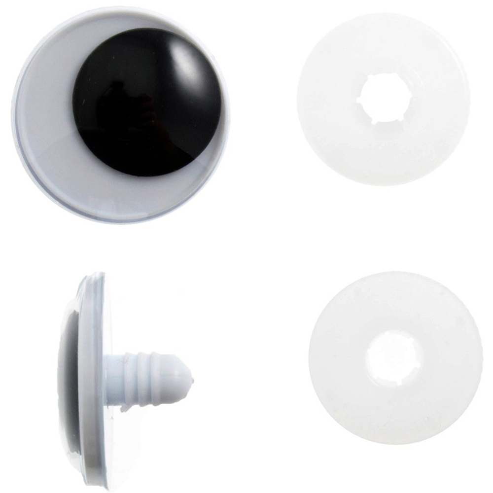 Safety Googly Eyes Black - Black / 1.5cm Image