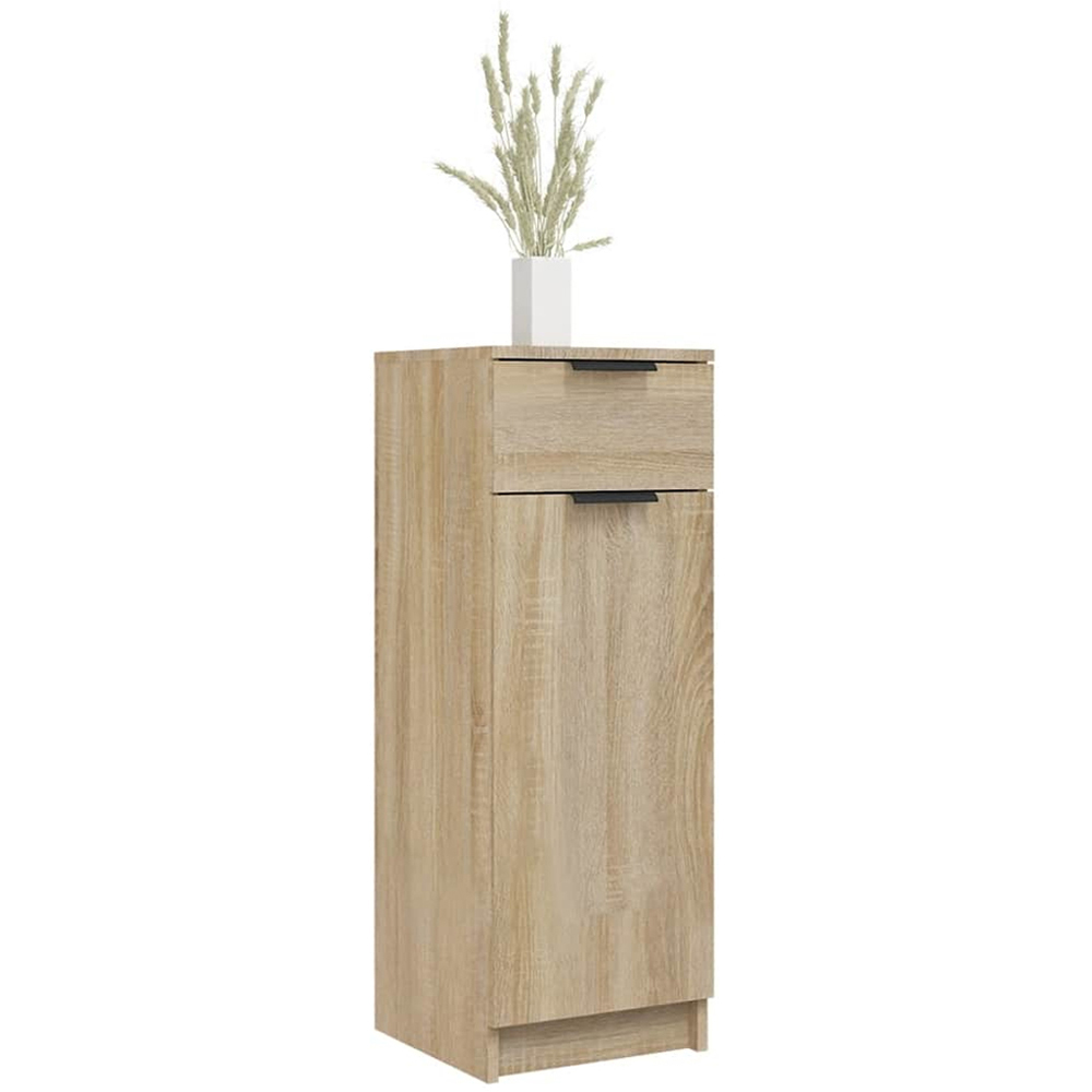 vidaXL Single Door Single Drawer Bathroom Cabinet Image 3