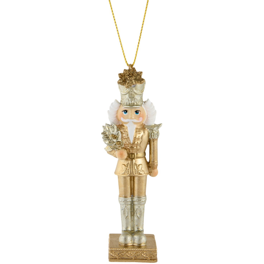Golden Hanging Nutcracker Decoration Image 4