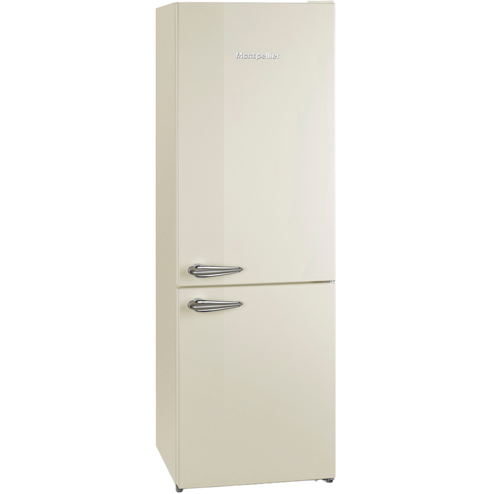 Montpellier MAB386EC Cream Retro Wide No Frost 295L Fridge Freezer Image 1