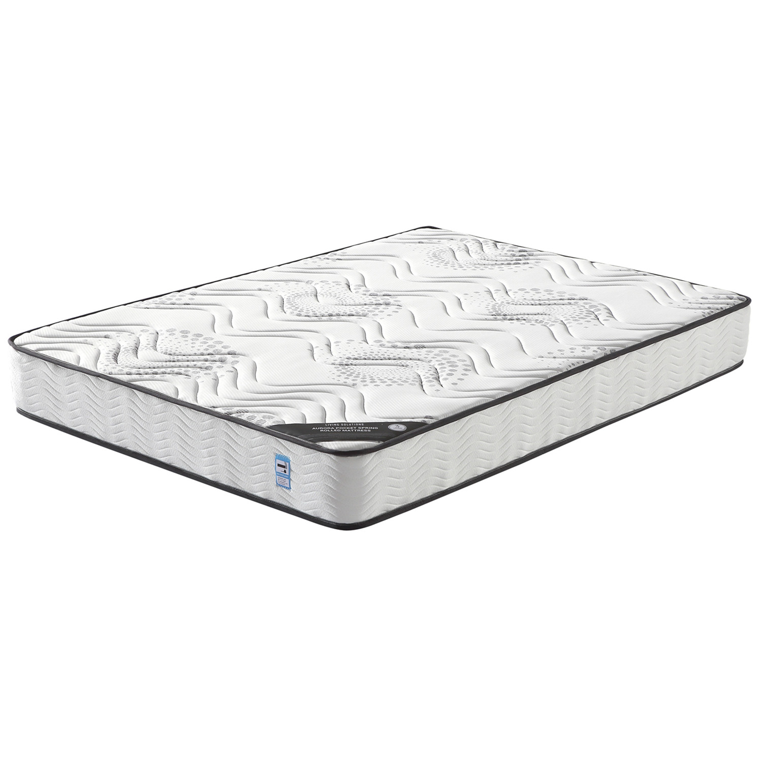 Living Solutions Aurora Double Pocket Spring Rolled Mattress Image 1