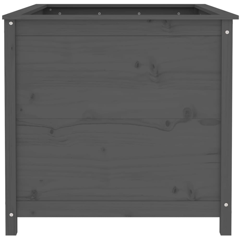 vidaXL Grey Solid Pine Wood Garden Planter 78 x 82.5 x 119.5cm Image 3