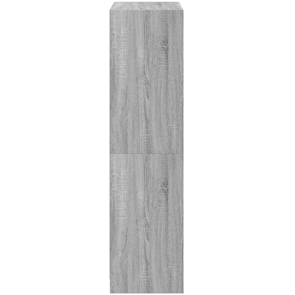 vidaXL 2 Glass Door Grey Sonoma Highboard Image 8