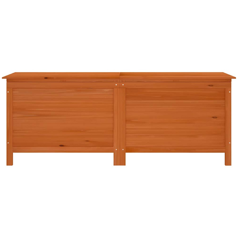 vidaXL 56.5 x 150 x 50cm Brown Fir Wood Garden Storage Box Image 3