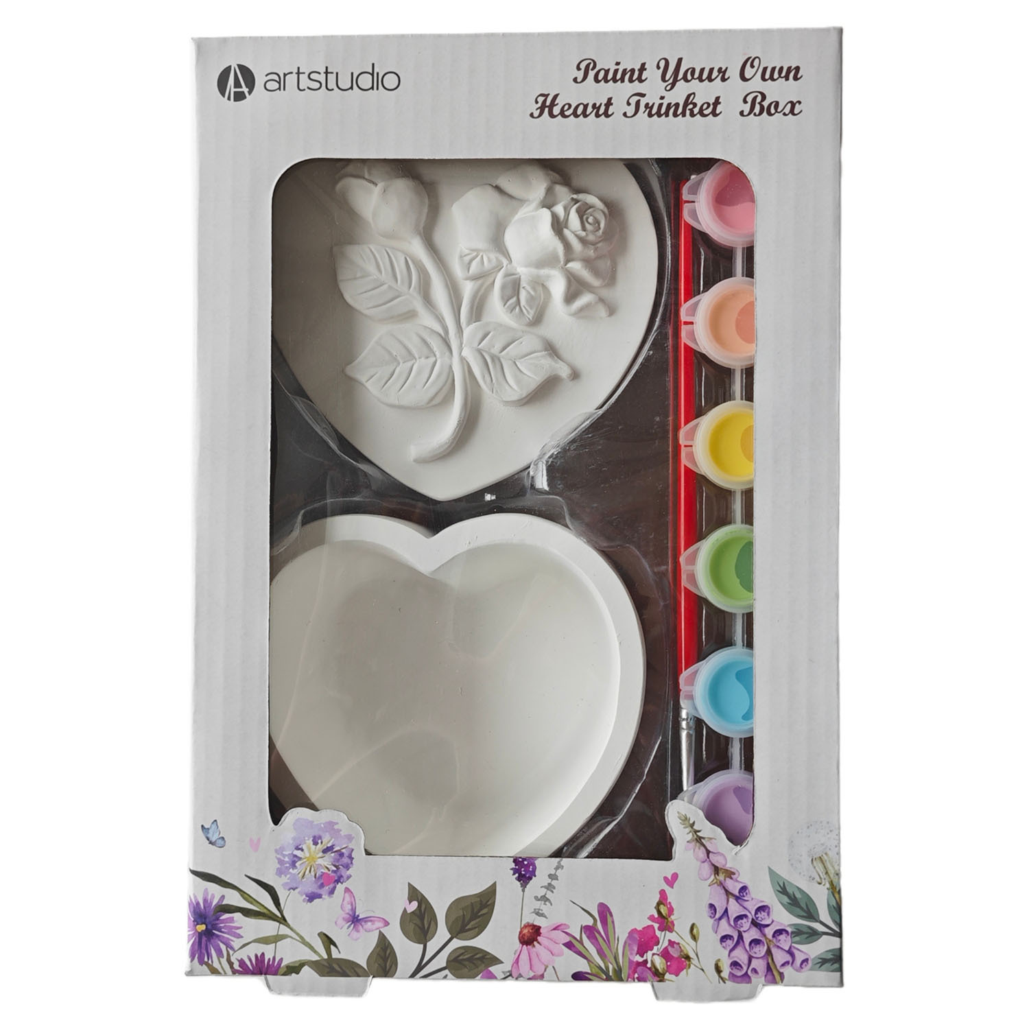 Paint Your Own Heart Trinket Box - White Image 1