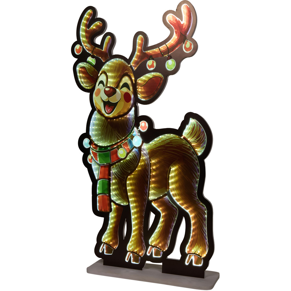 LED Retro Reindeer Infinity Light Image 3