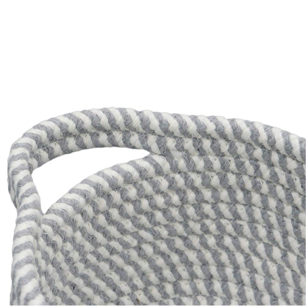 JVL Edison Oval Cotton Rope Storage Basket 3 Pack Image 5