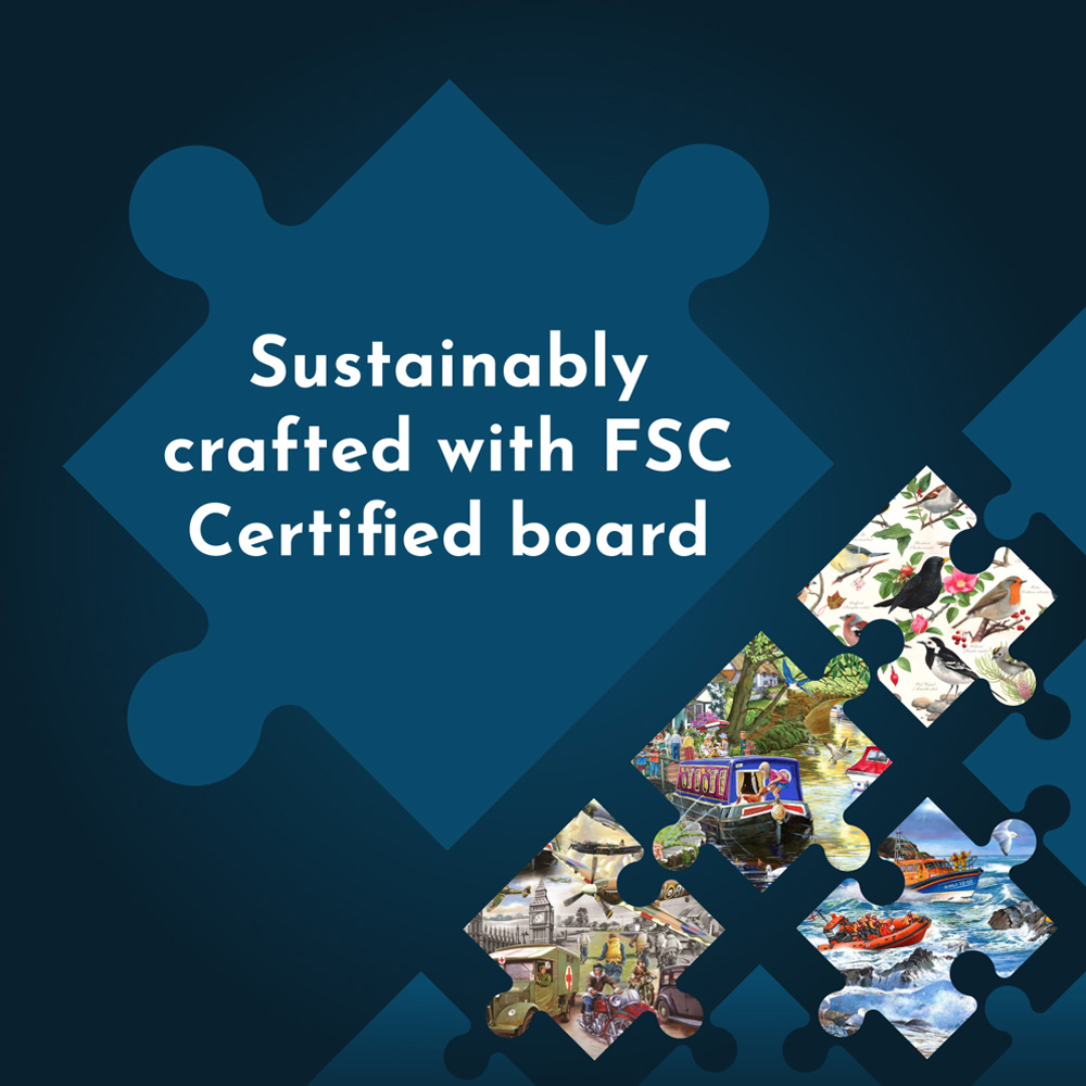 The House of Puzzles Bluebell Cottage 1000 Piece Jigsaw Puzzle Image 3