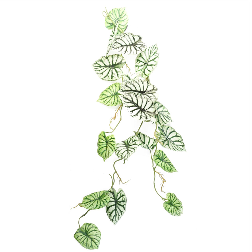 Leaf Light Green Trailing Alocasia Dragon Scale Hanging Artificial Plant 4ft Image 1
