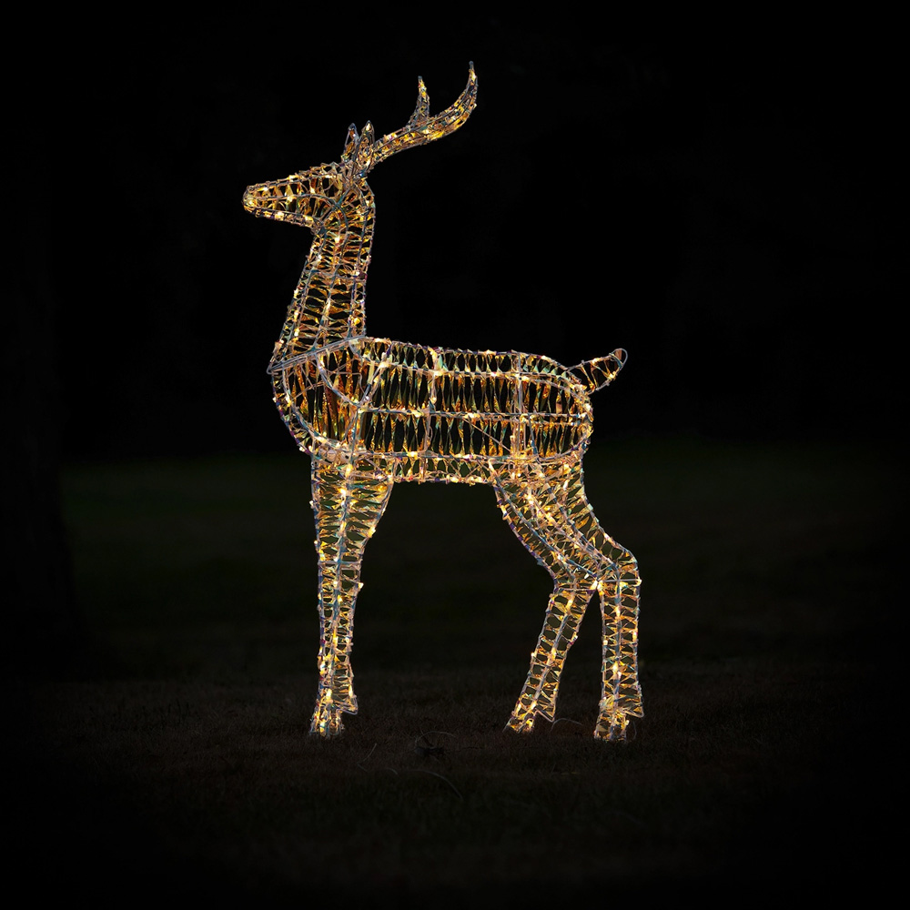 The Christmas Centre 230 LED Laser Light-Up Stag Reindeer 4ft Image 6