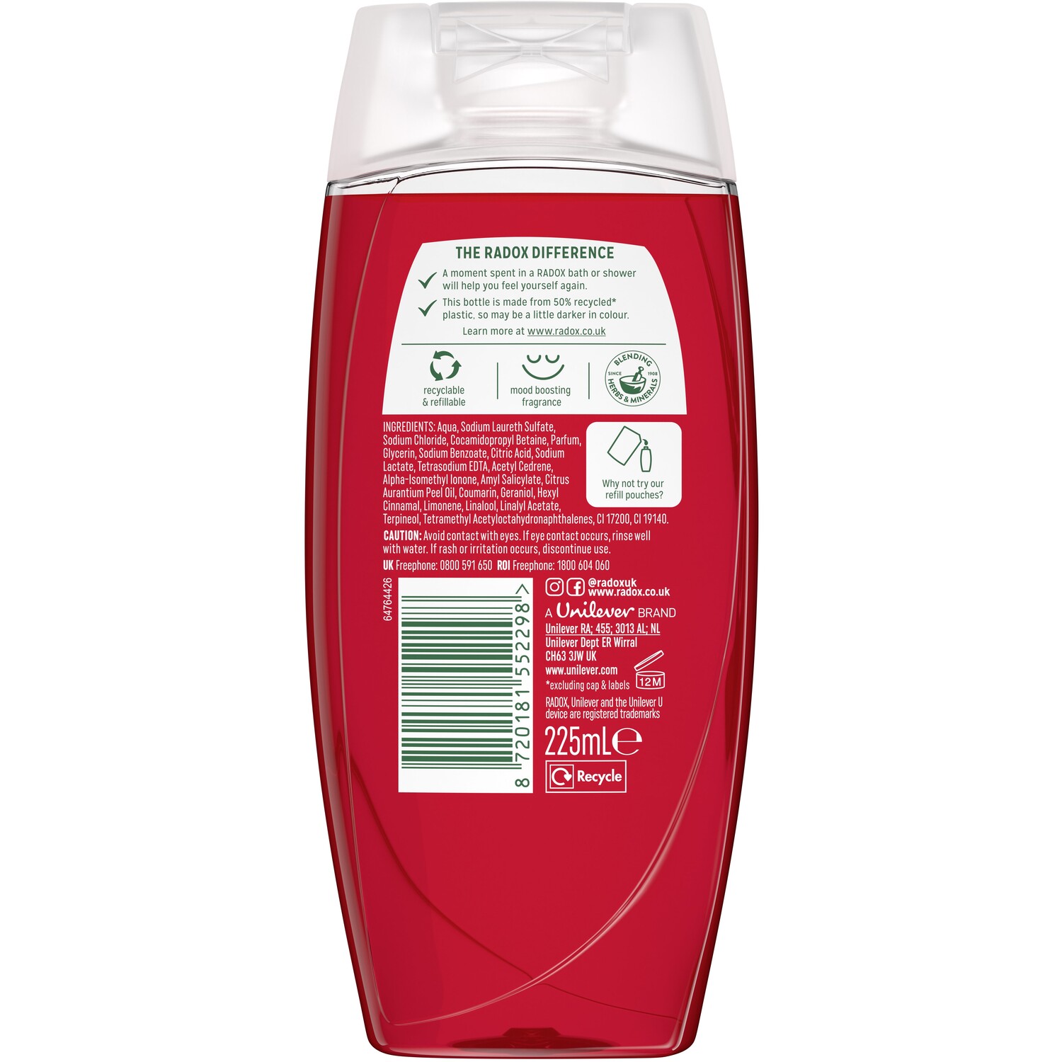 Radox Mineral Therapy Bauble Season Shower Gel Image 2