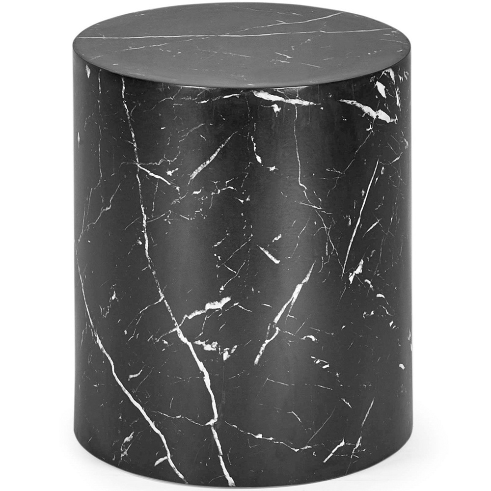 Julian Bowen Toba Black Marble Effect Nest of Tables Set of 2 Image 3