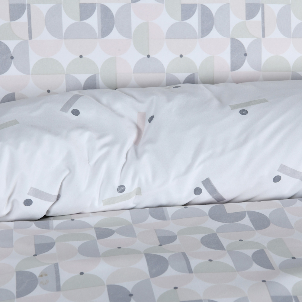 Smart Living Single Blue Circle Geo Reversible Duvet Set Image 8