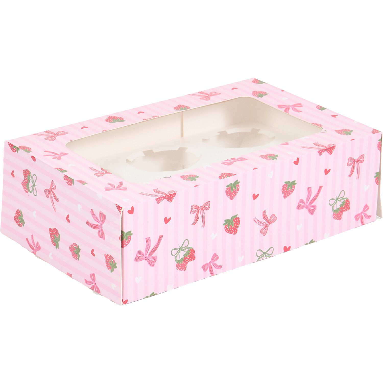 Pack of 5 Berry Sweet Afternoon Tea Boxes Pink Image 2