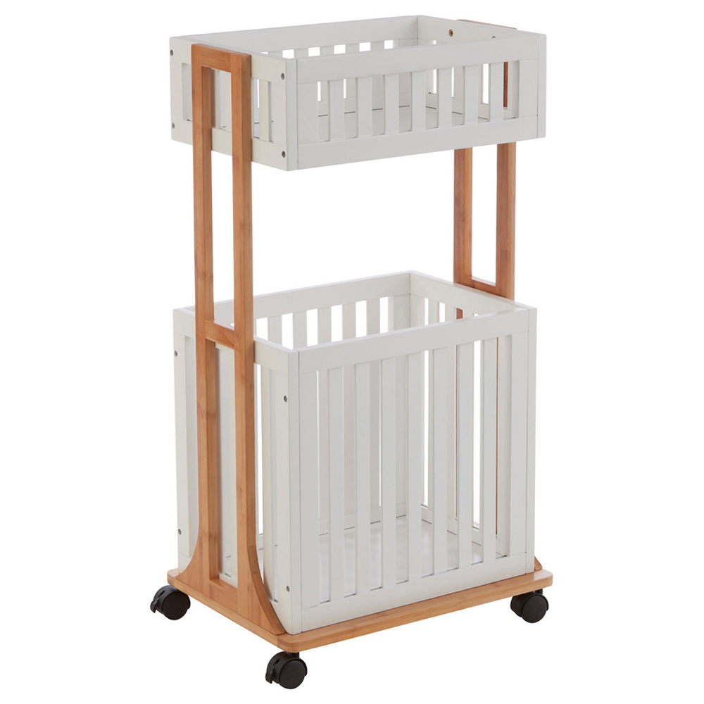Premier Housewares Nostra 2 Tier Storage Trolley Image 1