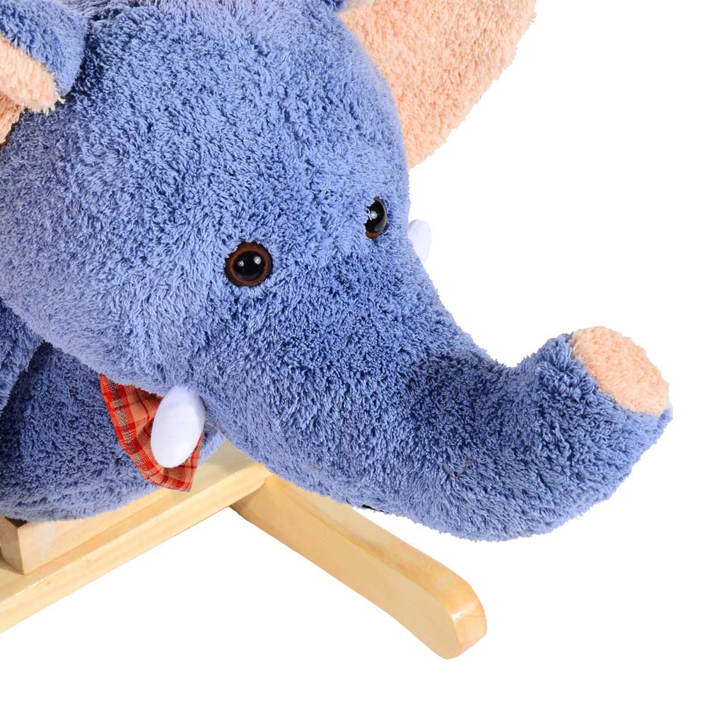 Tommy Toys Rocking Elephant Baby Ride On Blue Image 2