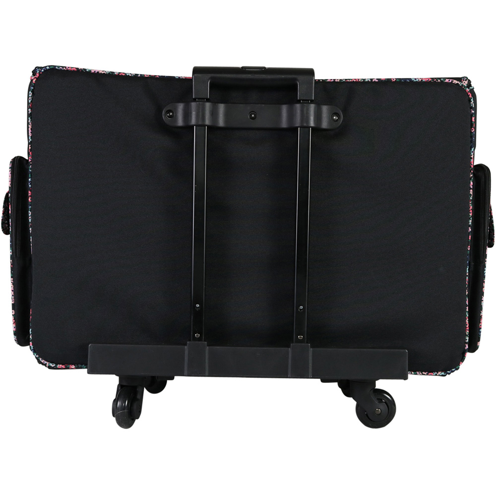 Everything Mary EVM13342-1 Black Floral Trim Deluxe Rolling Sewing Machine Case 55.9 x 31.8 x 38.1cm Image 6