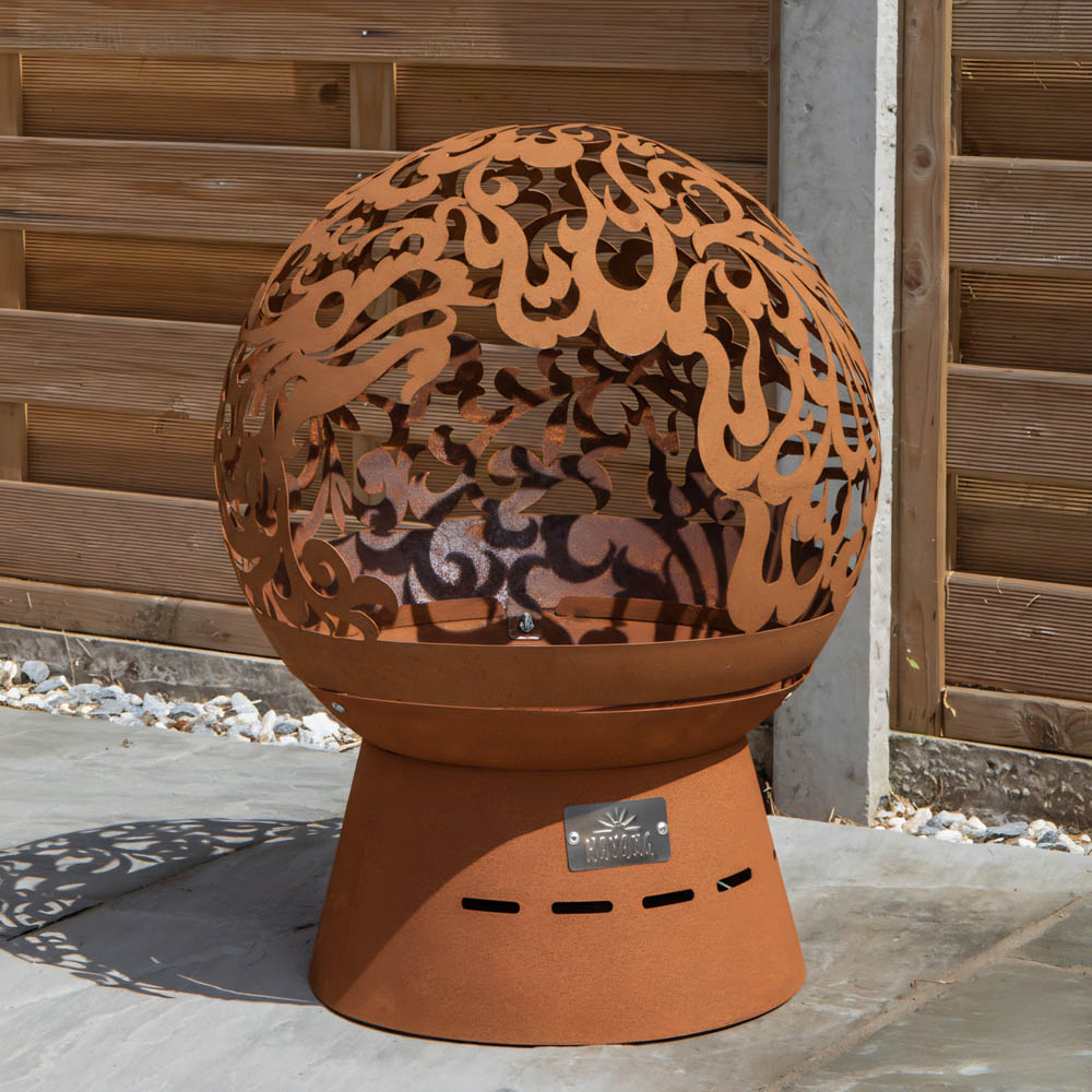 Havana Steel Helios Fireglobe Outdoor Fire Pit 57cm Image 2