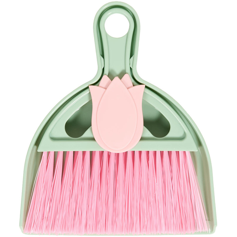 Flower Mini Dustpan and Brush Set Image 3