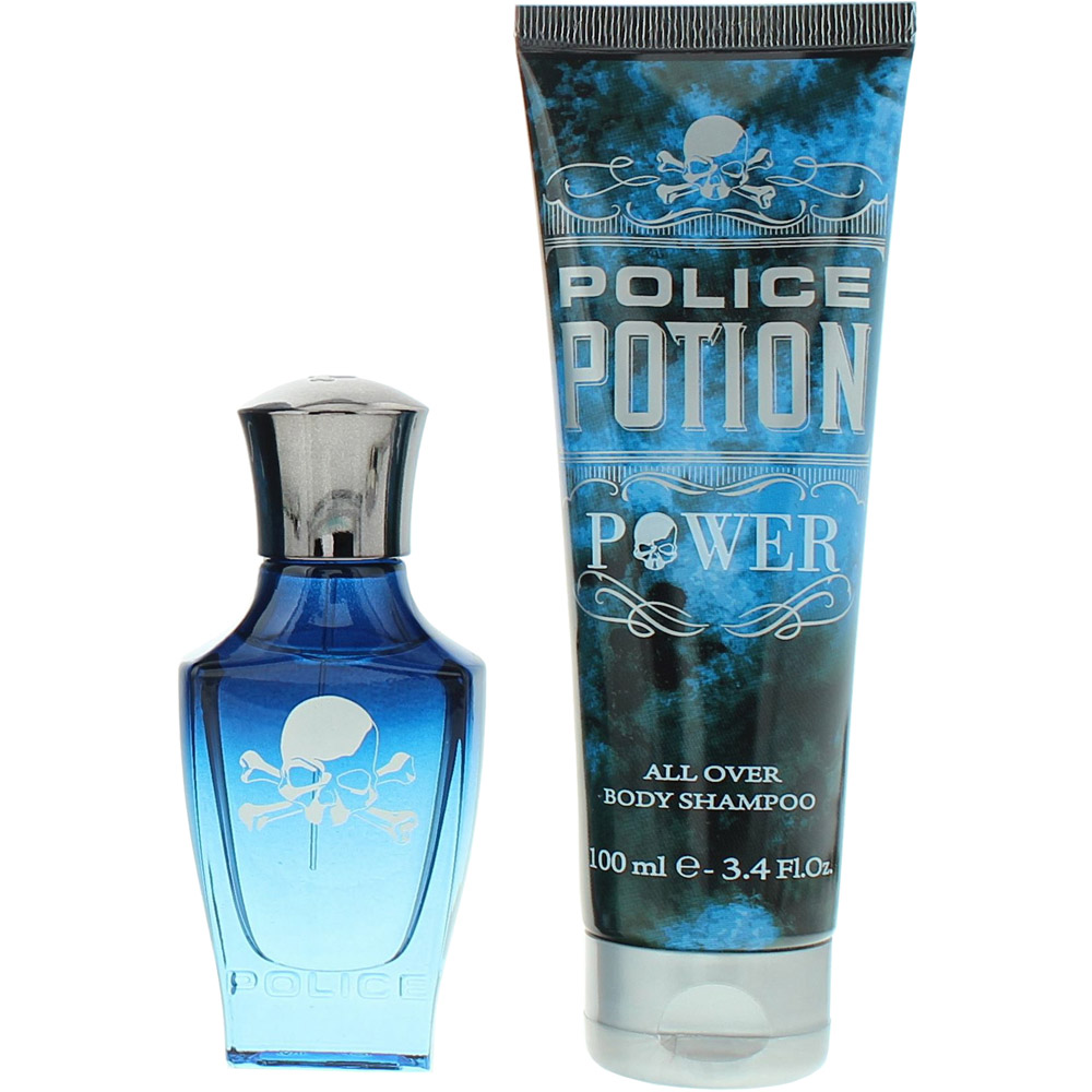 Police Potion Power Shower Gel and Eau De Parfum 30ml Gift Set Image 2