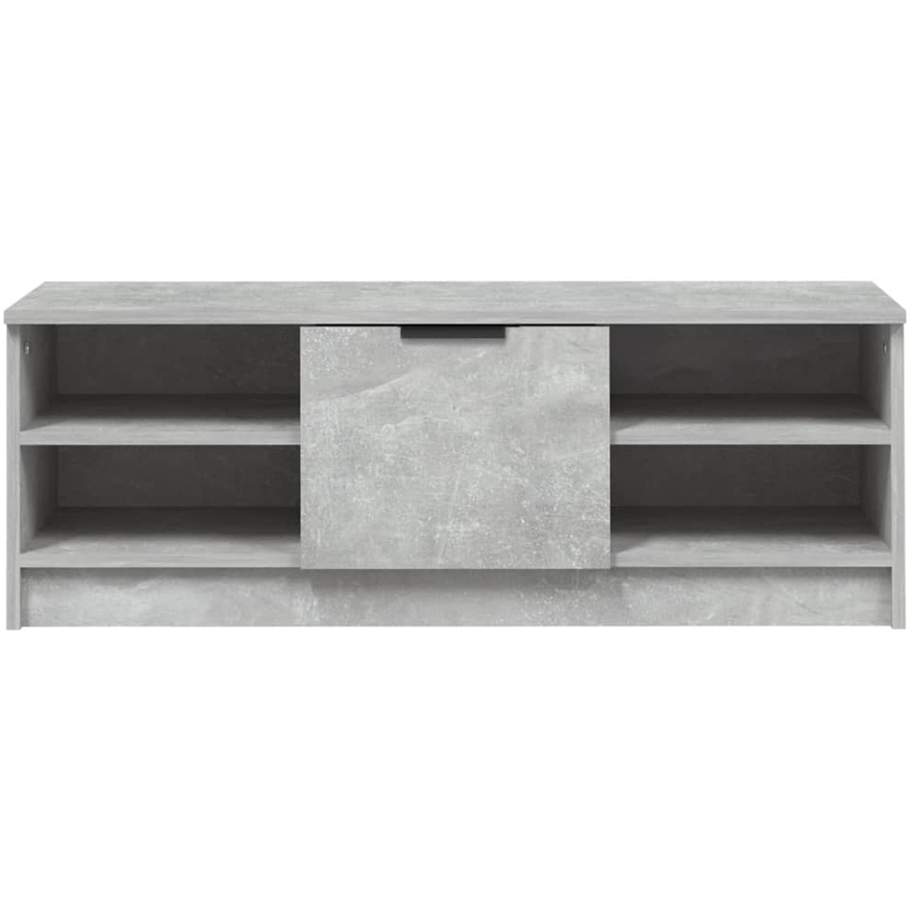 vidaXL Single Door 2 Shelf Concrete Grey TV Cabinet Image 4