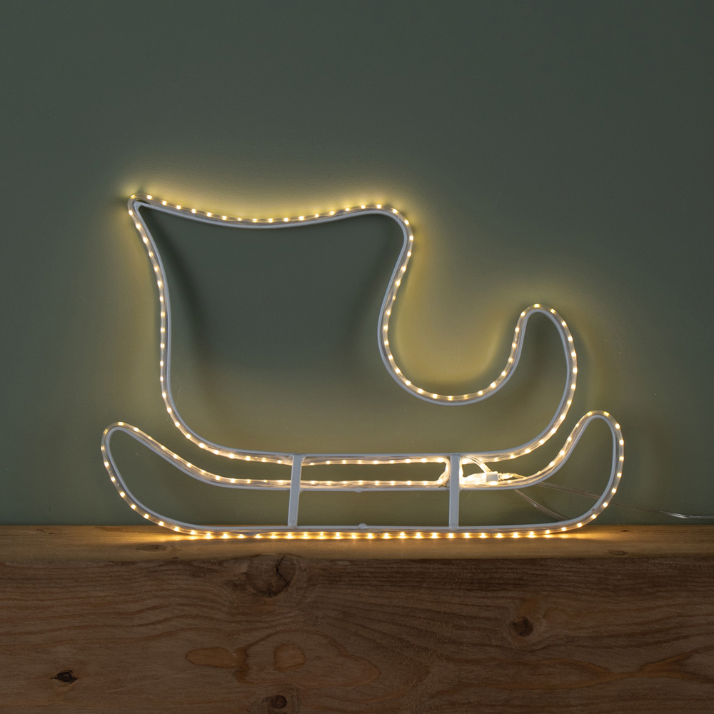 Samuel Alexander 401 Warm White LED Hanging Reindeer and Sleigh Silhouette Christmas Decoration 42cm Image 5