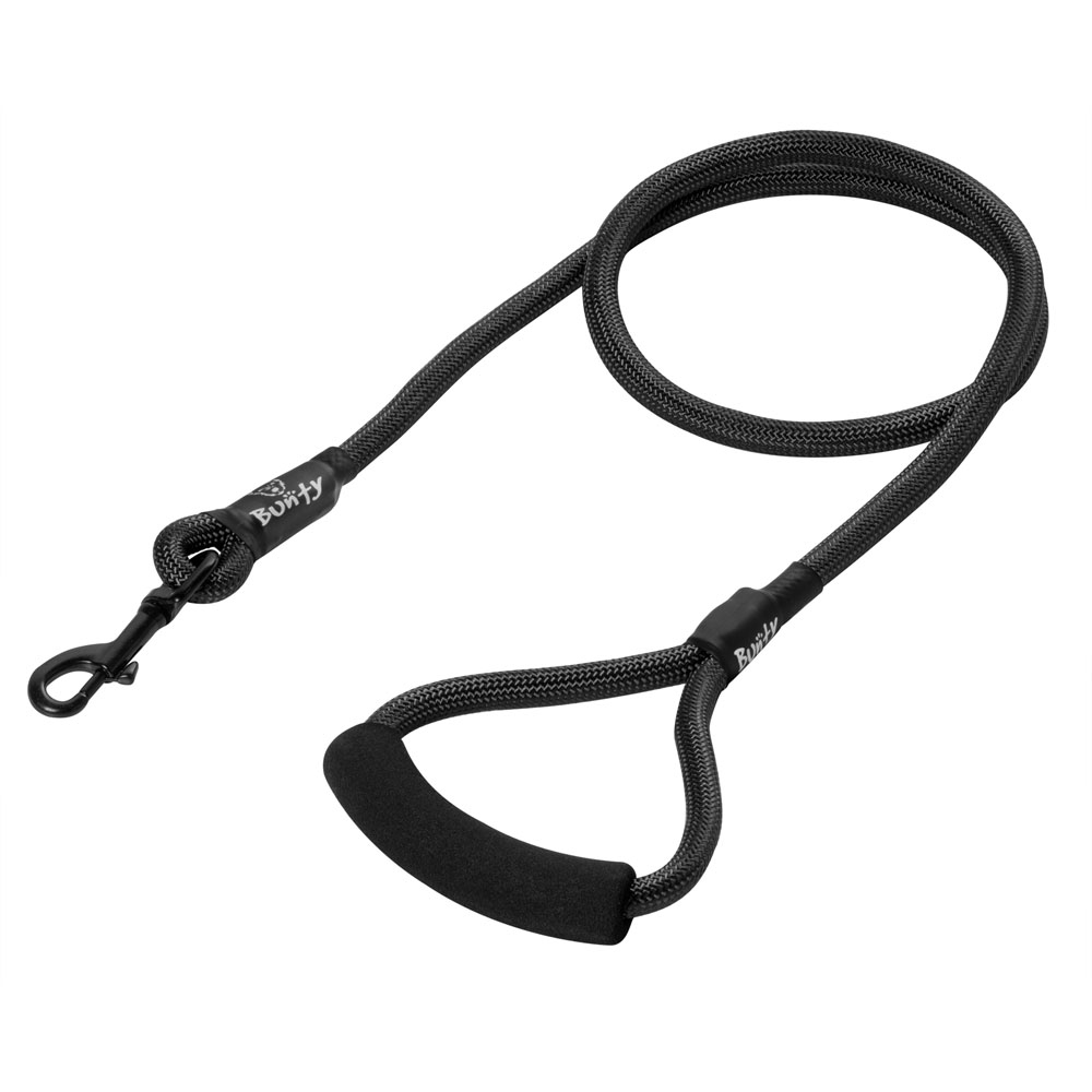 Bunty Extra Large Black Rope Lead Image 1
