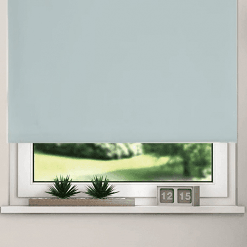 New EdgeBlinds Thermal Blackout Roller Blinds Duck Egg 60cm Image 3