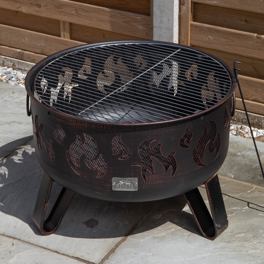 Samuel Alexander Black Steel Fuego Deepbowl Outdoor Fire Pit 60cm Image 6