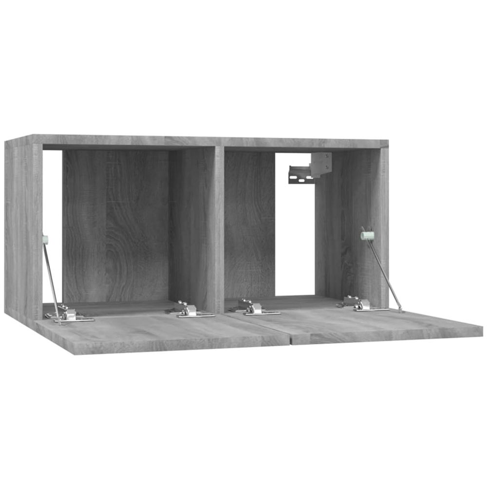 vidaXL 2 Door Grey Sonoma TV Cabinet Image 5