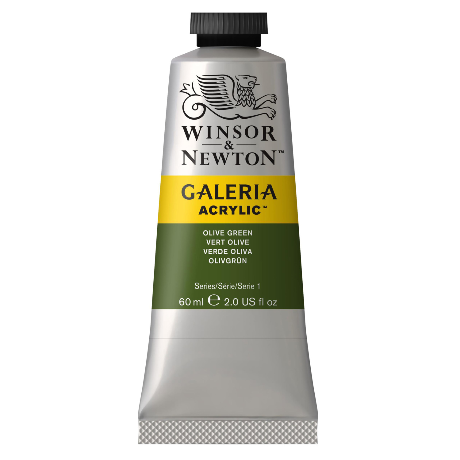 Winsor and Newton 60ml Galeria Acrylic Paint - Olive Green Image 1