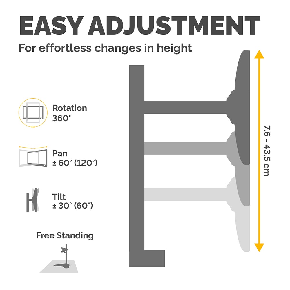 Fellowes Seasa Dual Horizontal Monitor Arm Image 4