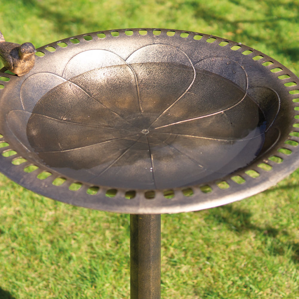 St Helens Pedestal Bronze Bird Bath Image 4