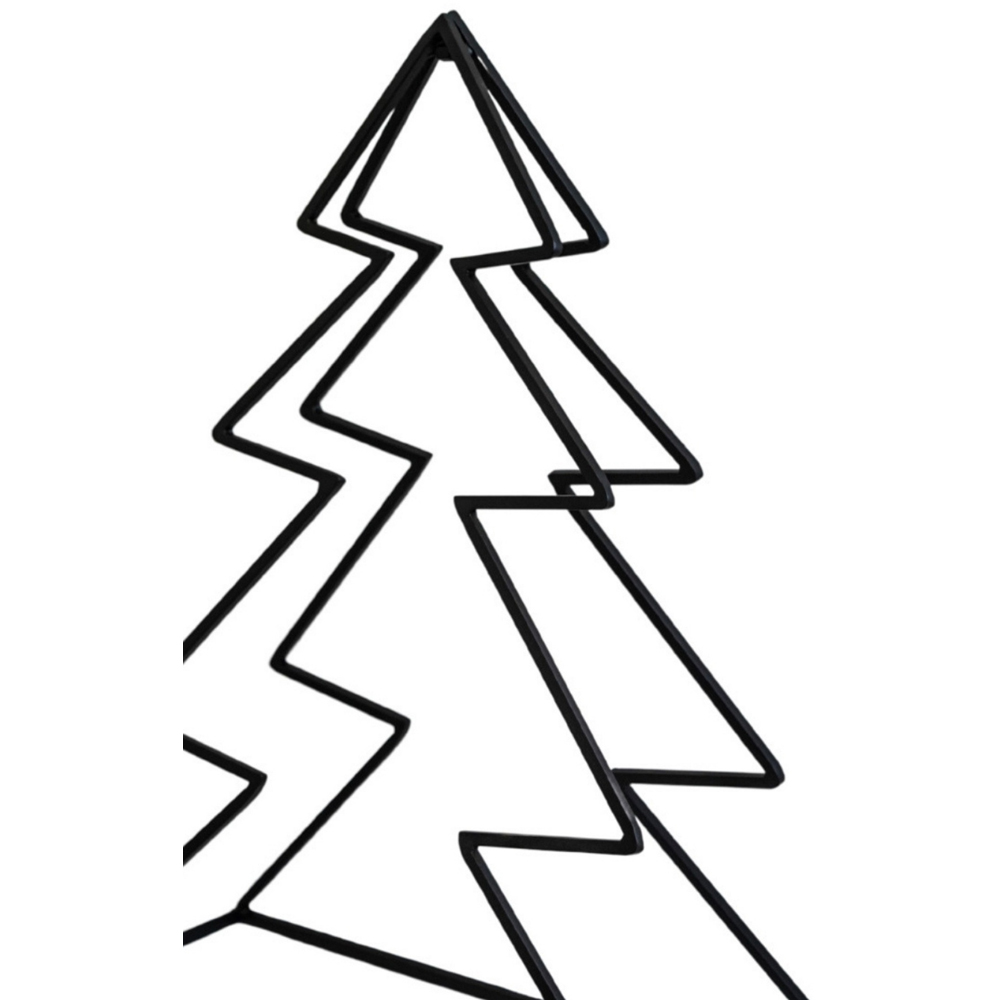 Ivyline Black Metal Tree-Shaped Log Holder Set of 2 Image 3
