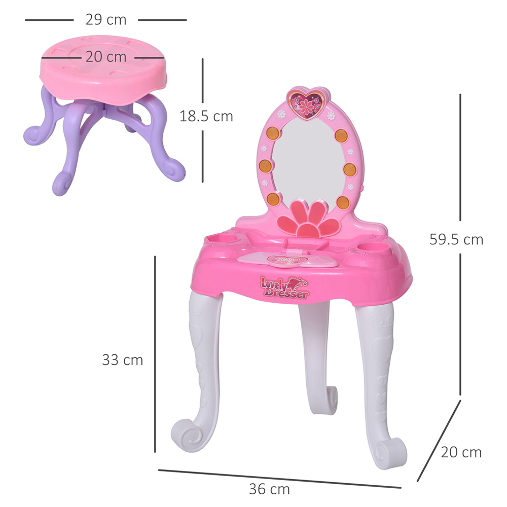 Kids Music and Lights Dressing Table Play Set Wilko