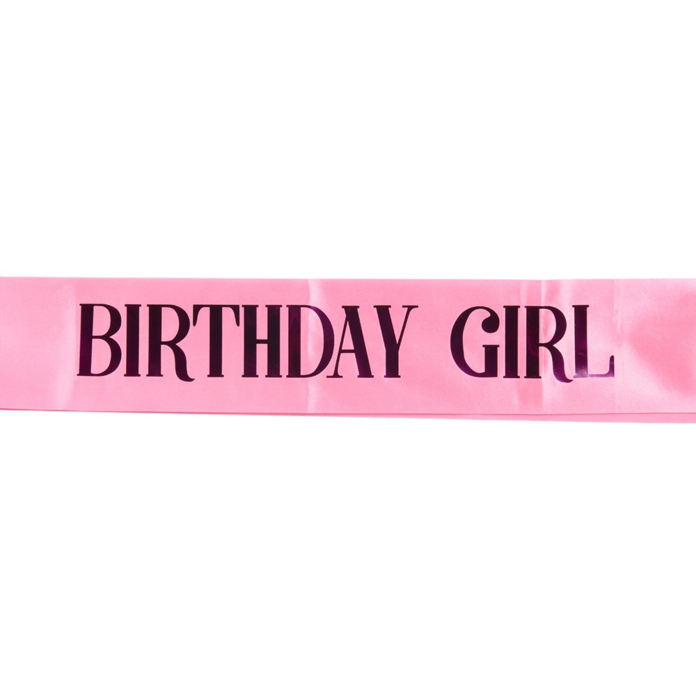 Birthday Girl Tiara and Sash Set Pink Image 2
