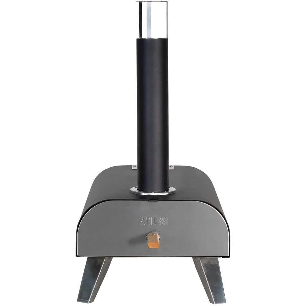 Zanussi Black Wood Pellet Pizza Oven with Paddle and Cover Image 3