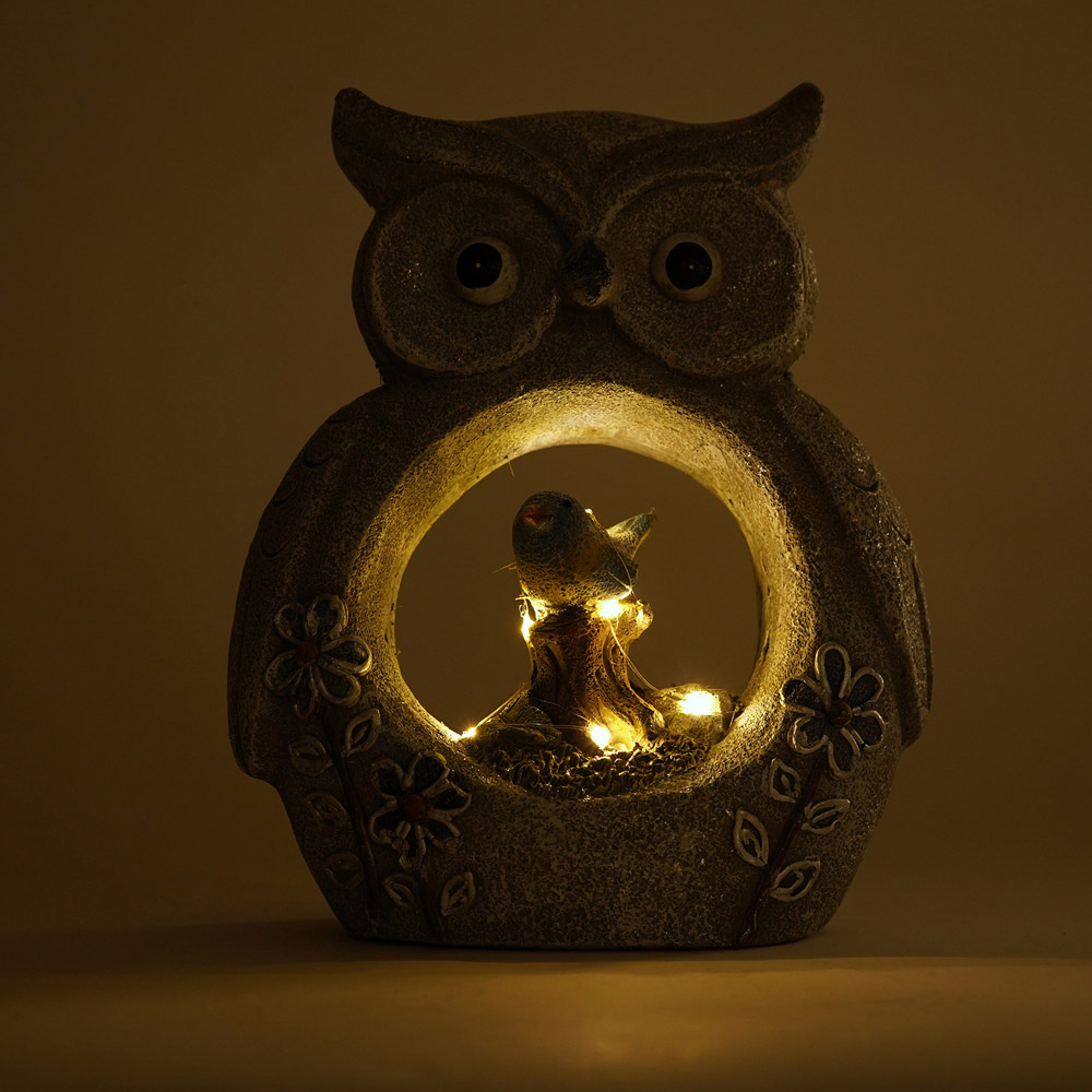 Country Living Owl Solar Light Image 2