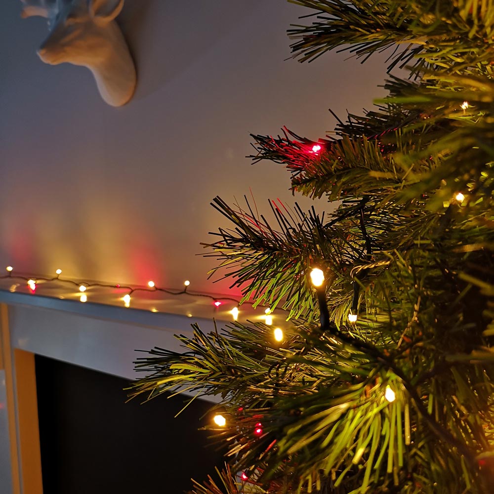 Premier 360 Red and Gold LED Multifunction String Lights 28.7m Image 3