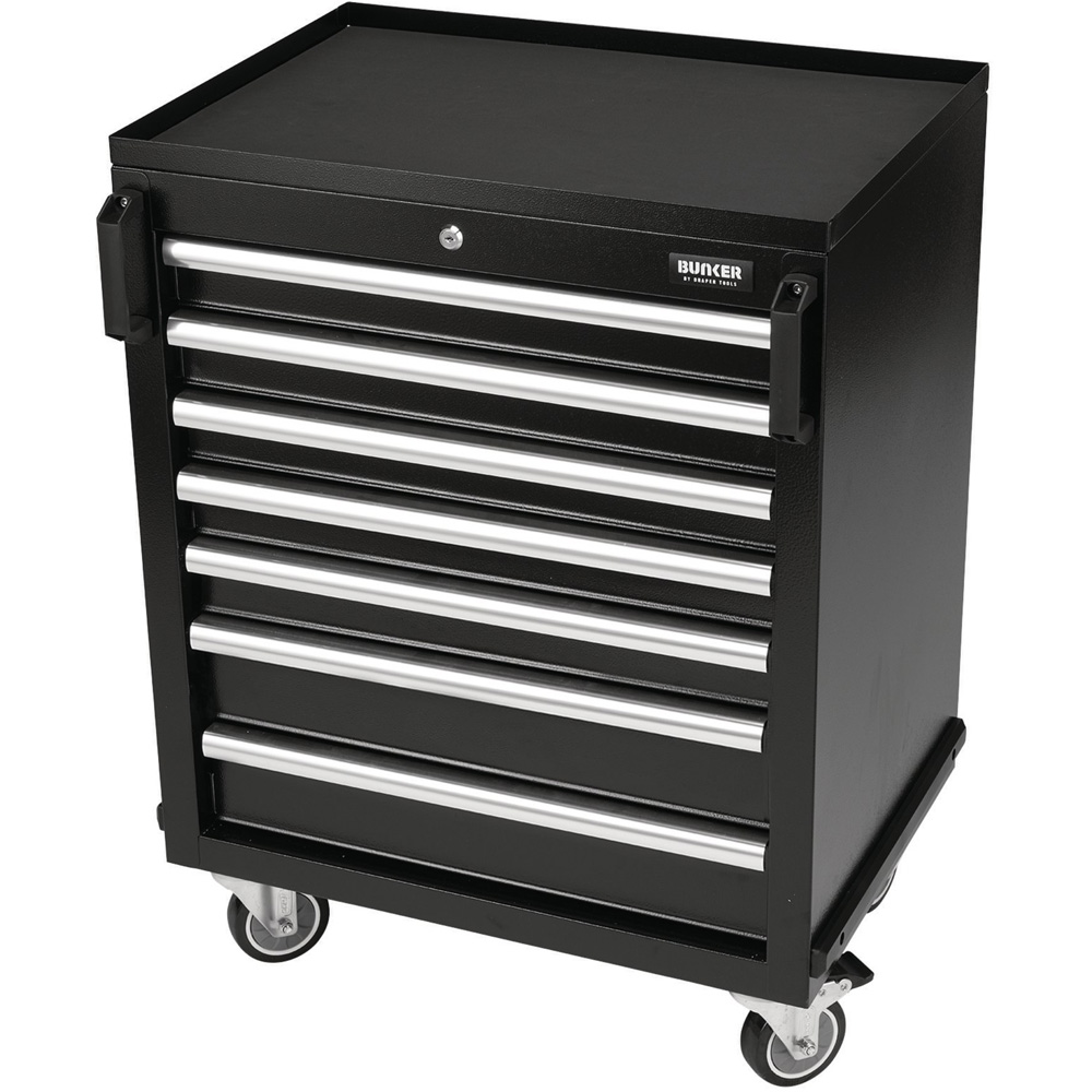 BUNKER 7 Drawer Black Modular Tool Cabinet Image 1