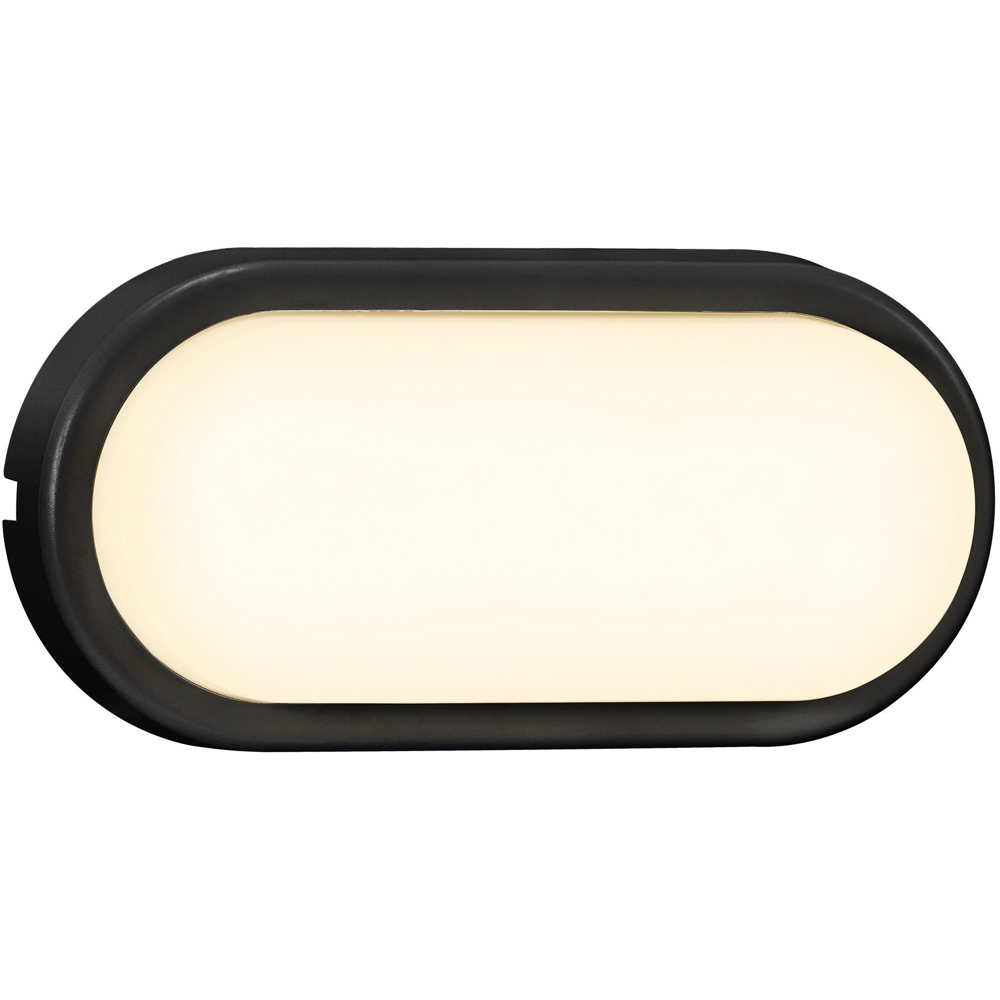 Nordlux Cuba Black Oval Garden Wall Light Image 2