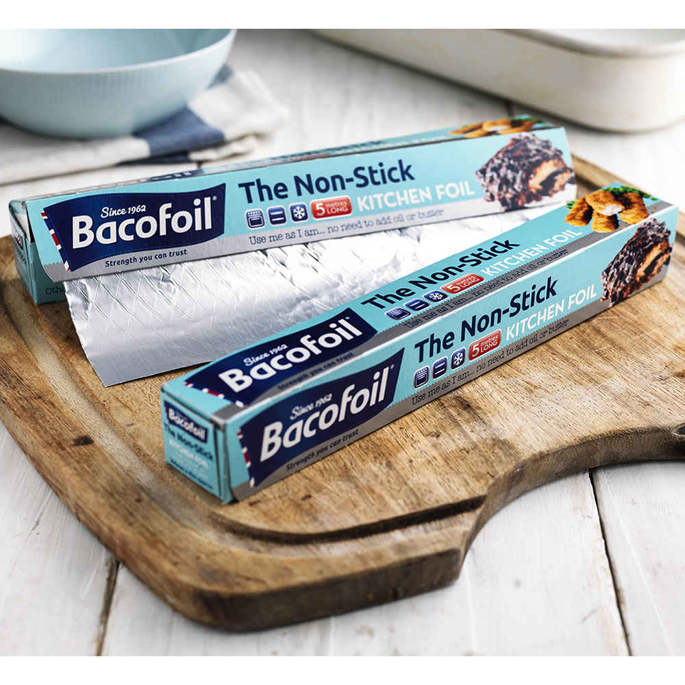 Bacofoil Non Stick Kitchen Foil Aluminium 45cm x 5m Image 3